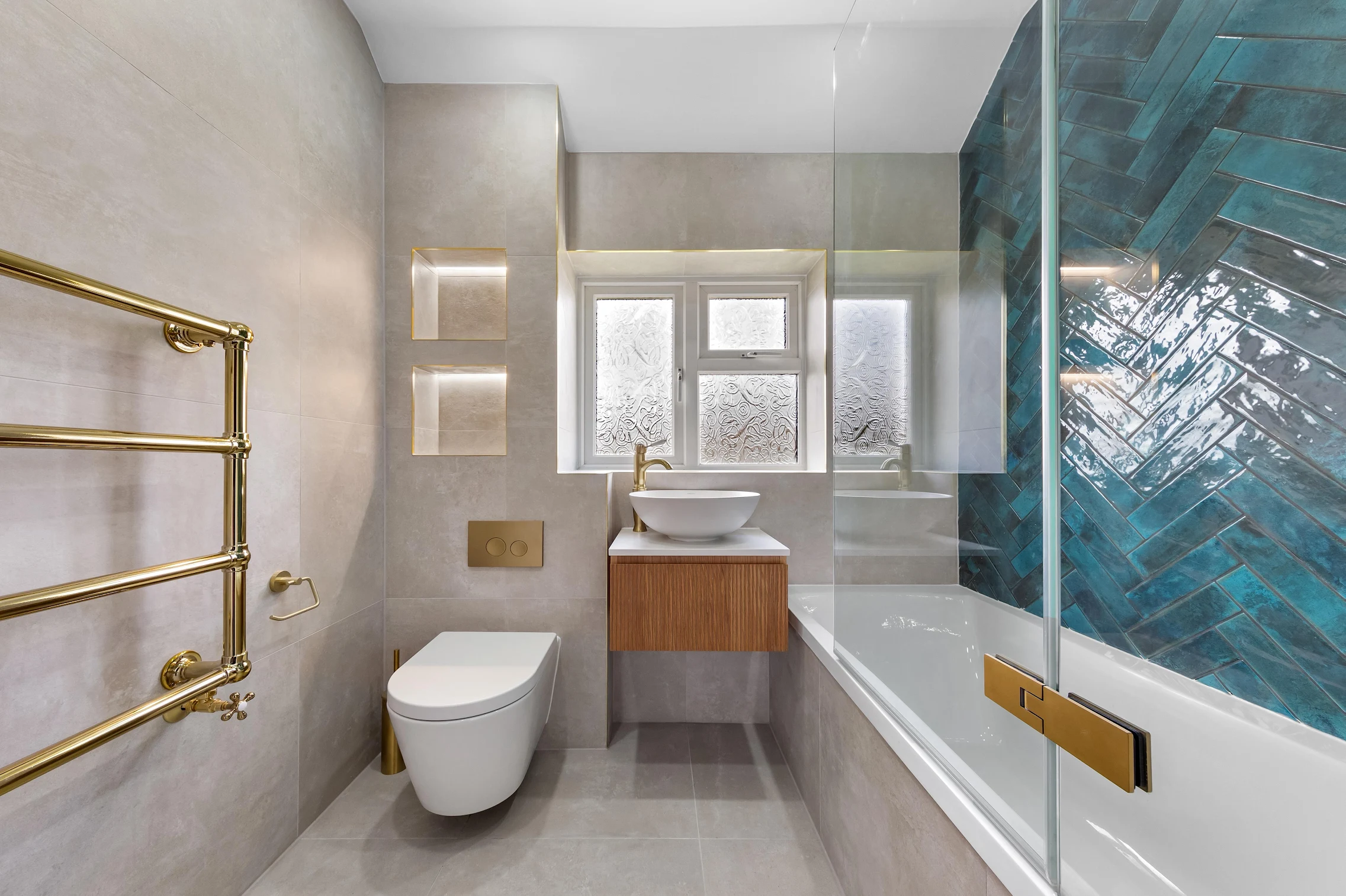 Modern bathroom renovation by Buildaway — full refurbishment project in London